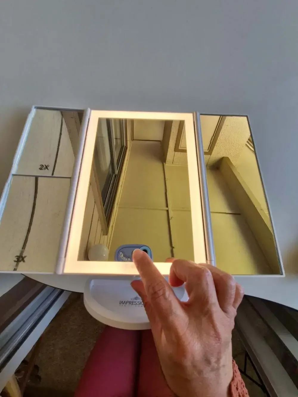 Impressions Vanity Company Trifold LED Lighted Makeup Mirror
